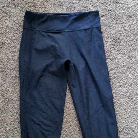 Outdoor voices leggings medium blue with light blue and purple color block - Picture 3 of 11